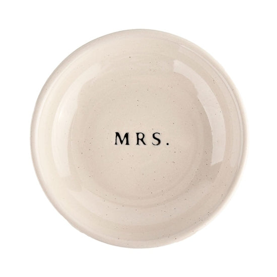 Mrs. Stoneware Jewelry Dish By SWEET WATER DECOR