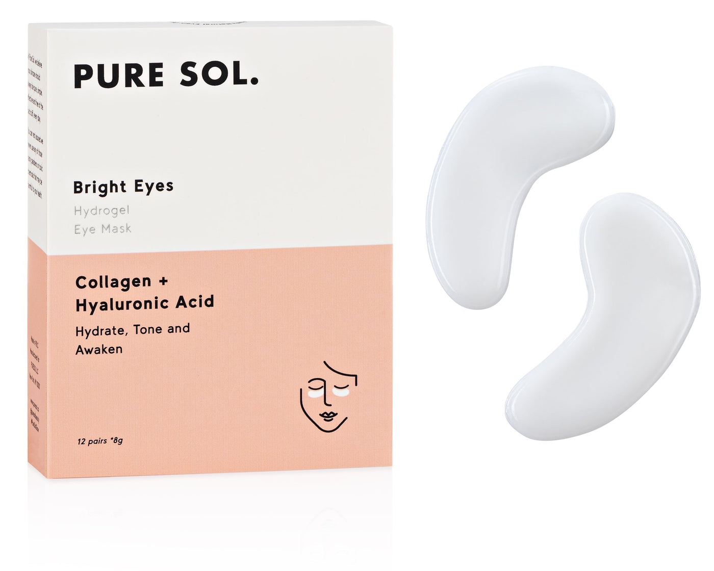 Bright Eyes - Hydrogel Eye Patch Collagen & Hyaluronic Acid By PURE SOL.