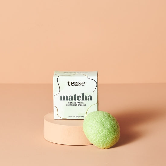 Matcha Infused Konjac Facial Sponge Cleanser by Tease Wellness