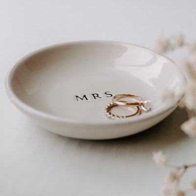 Mrs. Stoneware Jewelry Dish By SWEET WATER DECOR