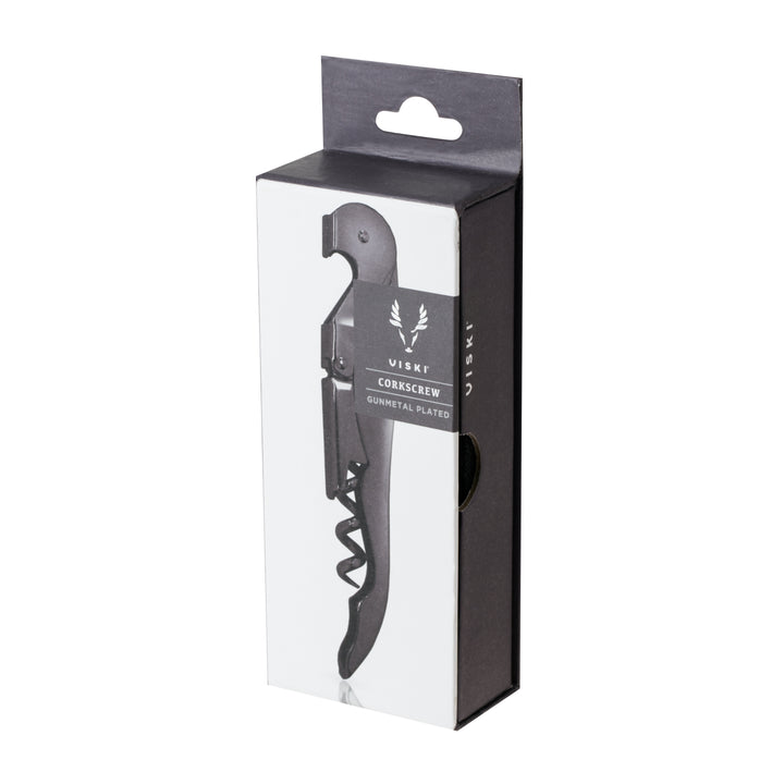 Gunmeral Black Double Hinged Corkscrew By VISKI